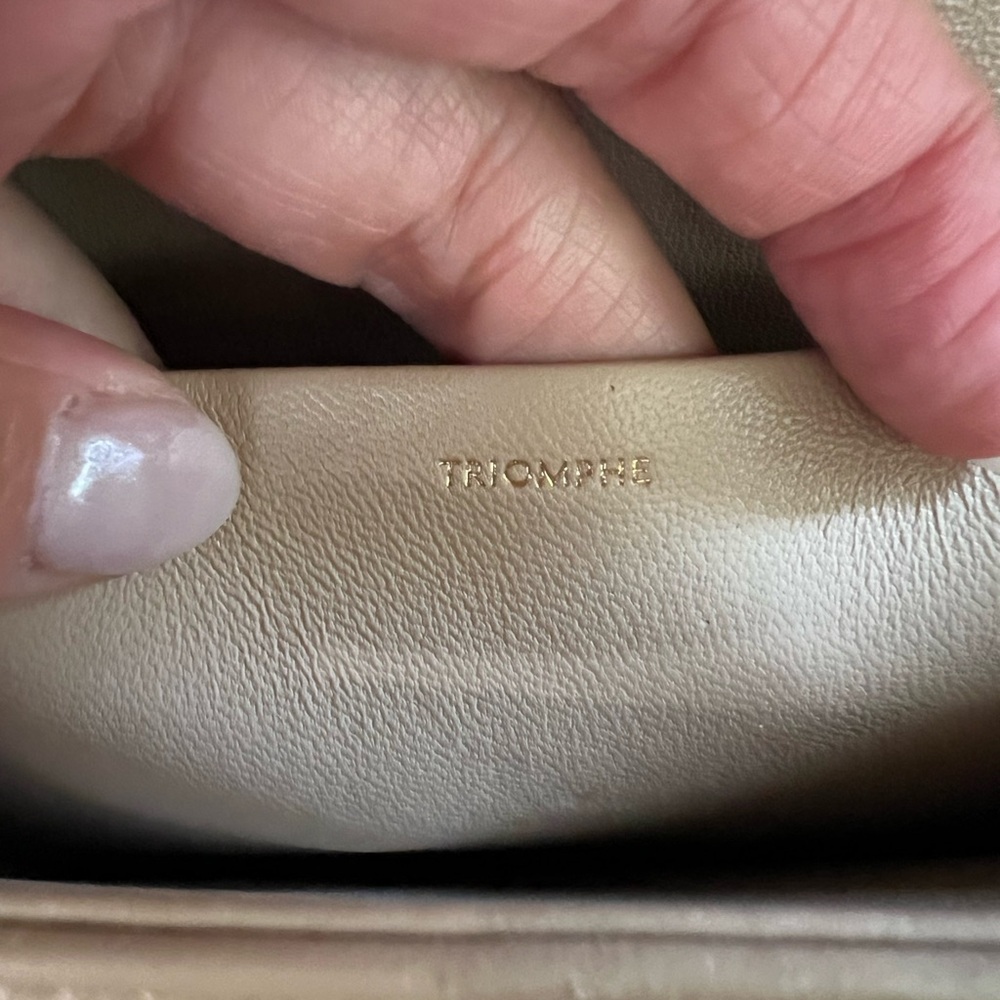 Celine Triomphe Beige Shoulder Bag Medium - Picture 11 of 14